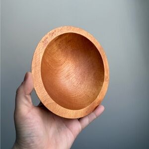 1 Vintage Trinket Dish Salad Bowl 60s Baribocraft Canada Maple Wood